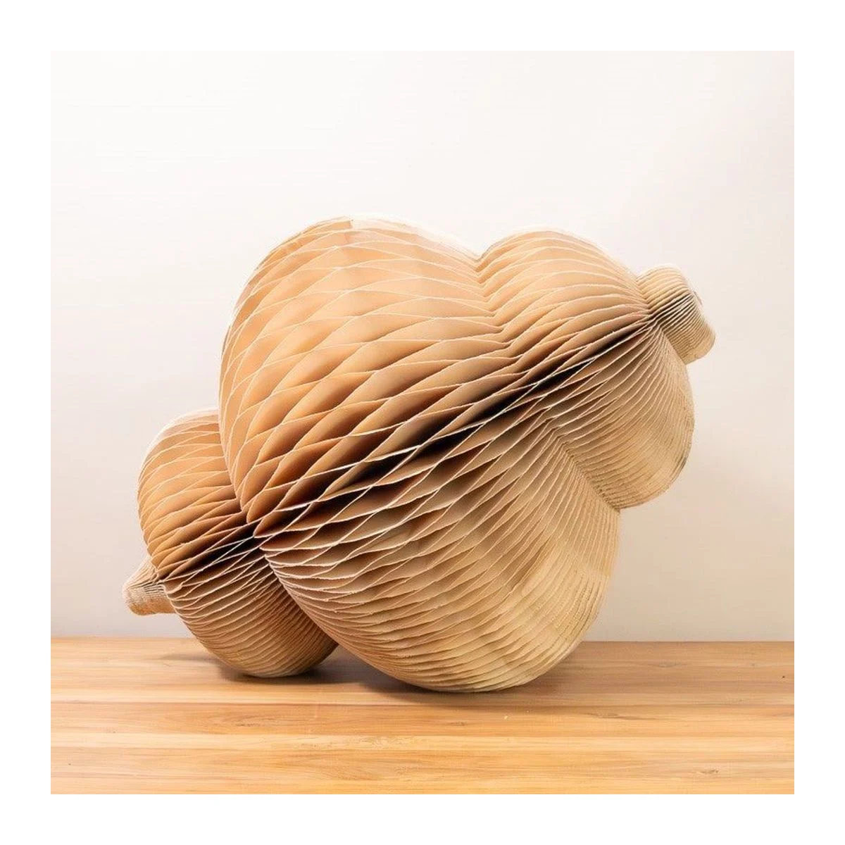 Jumbo piekornament van gerecycled papier, Blush